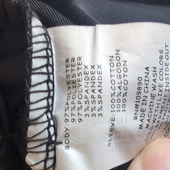 NWT Seven7 Black and Bronze Metallic Sweatshirt XL Athleisure Weekend Wear - Picture 6 of 6